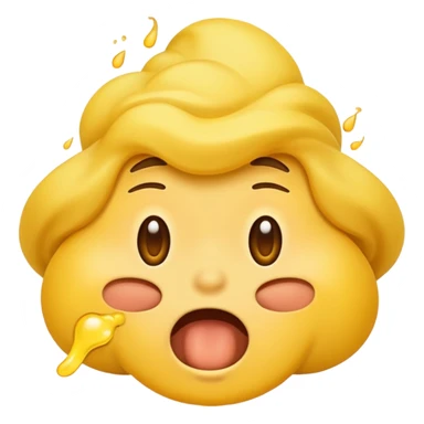 A emoji face farting sticker