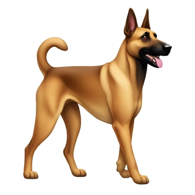 malinois dog marche, walking, marche comme un humain sticker