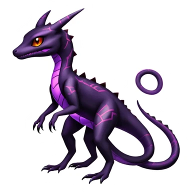 Salazzle-Salandit-Umbreon-Fakémon-hybrid-creature (full body)  sticker