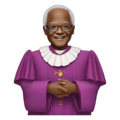 Desmond Tutu in a tutu sticker
