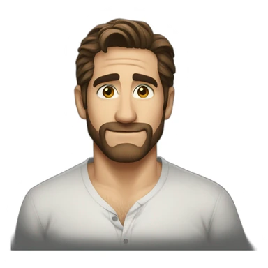 jake gyllenhaal wearing shirt sticker