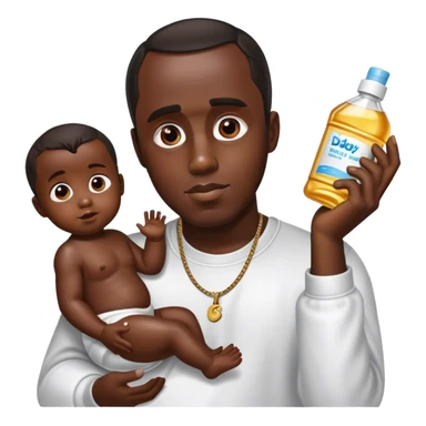 Diddy with baby oil  sticker