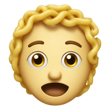 pasta emoji with face sticker