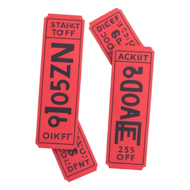 25% off discount ticket sticker