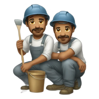 two painters sticker