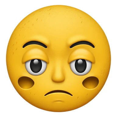 annoyed emoji face sticker