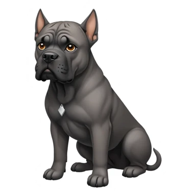 Cane corso pointy ears sticker