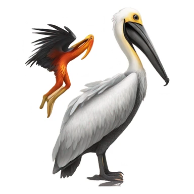 Pelican and phoenix sticker