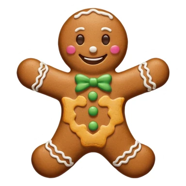 gingerbread man simple sticker
