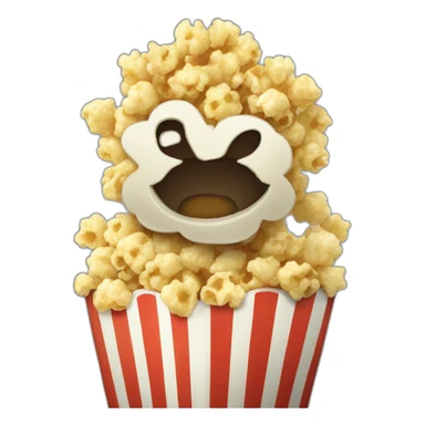 popcorn kernal sticker