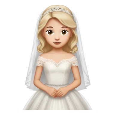 bambina sposa sticker