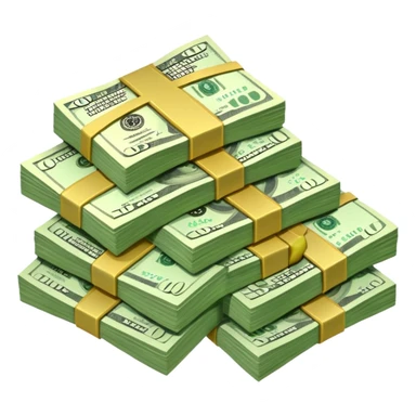 dollars paper money sticker