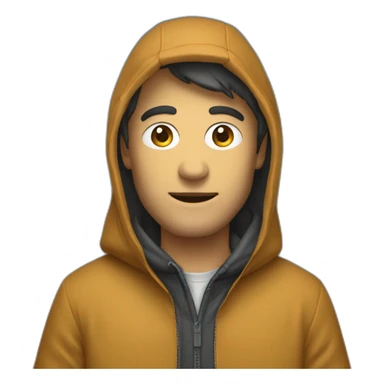 Un homme avec une cagoule sticker