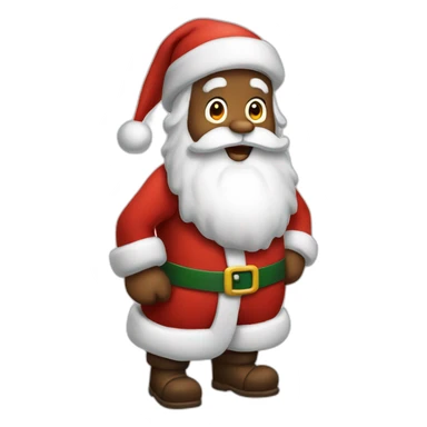 santa claus full body sticker
