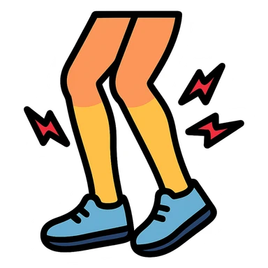 2 legs hurting after exercise sticker