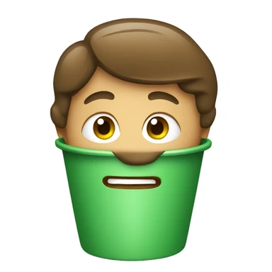 green coffee cup sticker