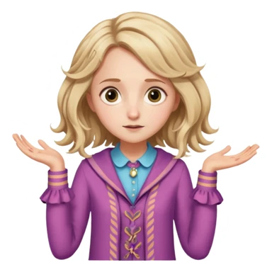 Luna Lovegood shrug sticker