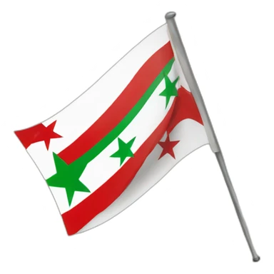 Le drapeau de la syrienne libre  sticker