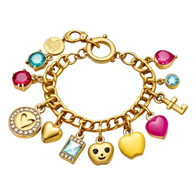 Juicy Couture charm bracelet sticker