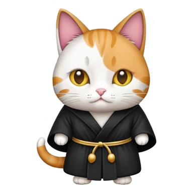 Cat with black robe  sticker