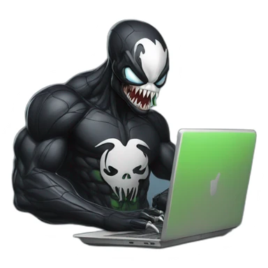 cool hacker  venom with pcs sticker