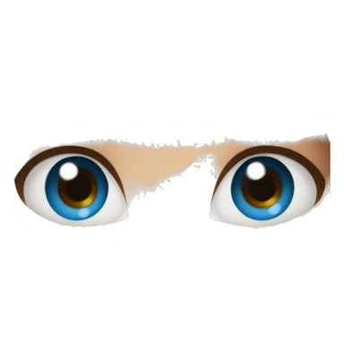 "girl with long brown hair" blue eyes sticker