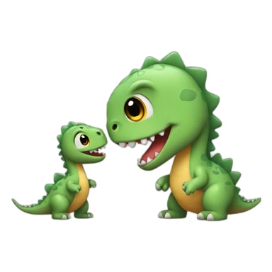 cute dinosaur love sticker