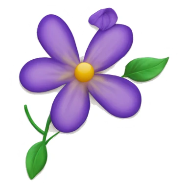 Letter stamp with flower sticker