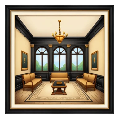 Vintage old antique academia aesthetic interior sticker