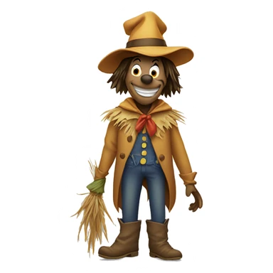Disney goofy dressed as a scarecrow  sticker