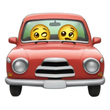 Car qui fait coucou sticker