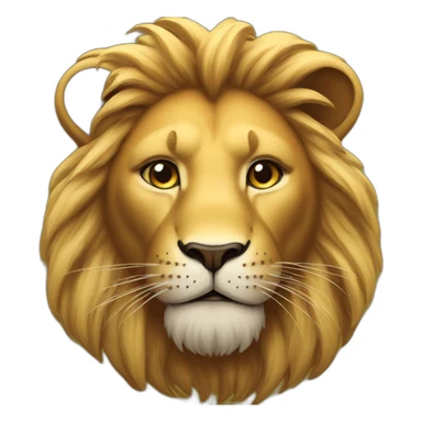 Chat qui monte un lion sticker