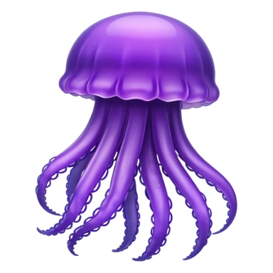purple jellyfish sticker
