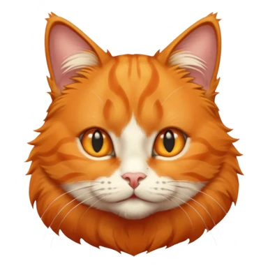 greeting orange cat sticker