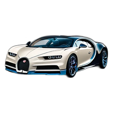 Bugatti Chiron bones sticker