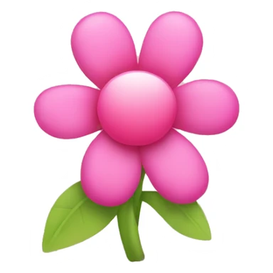 Pink flower bunch with a pink bow sticker