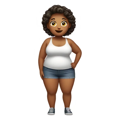 Girl with a big belly sticker