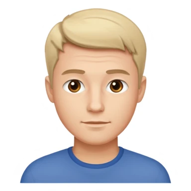 hombre guapo con poco cabello sticker