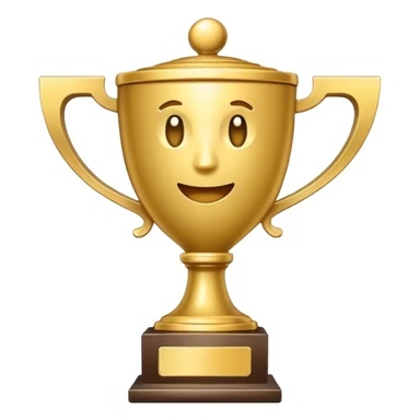 a trophy mobile phone sticker