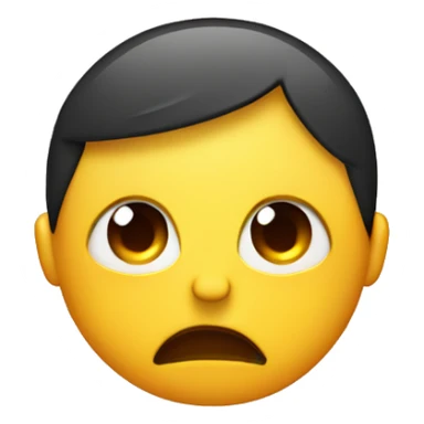 Emoji sticking out her tongue worried eye brow  sticker