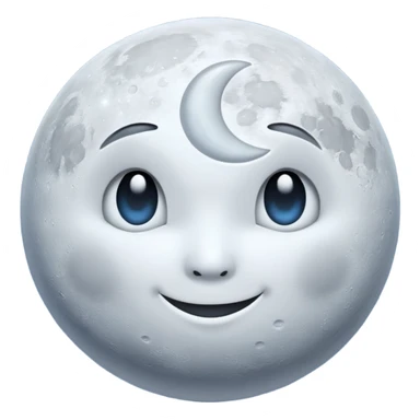 Moon sticker