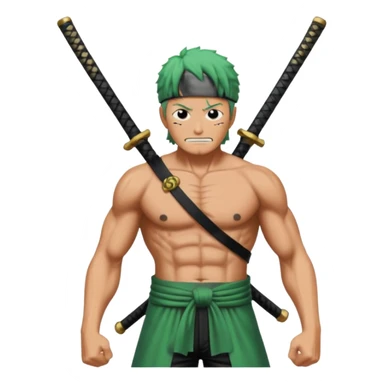 one piece zoro in land of wano sticker