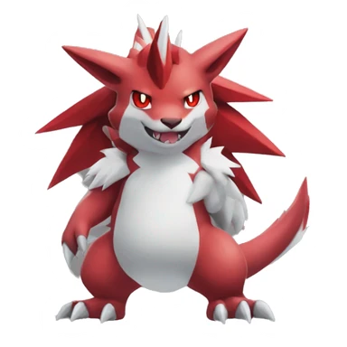 Full body cute cool Guilmon-Zoroark-Zangoose sticker