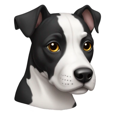 Black and white american staff sticker