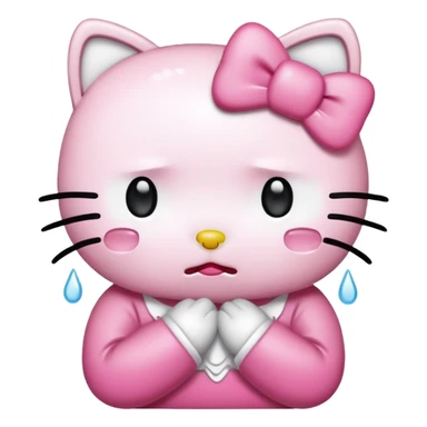 Hello kitty llorando sticker