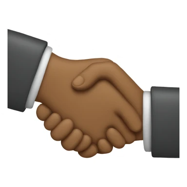 2 friends handshake sticker
