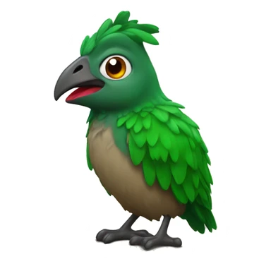 Rata con un corazón verde sticker