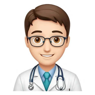happy medical doctor sticker