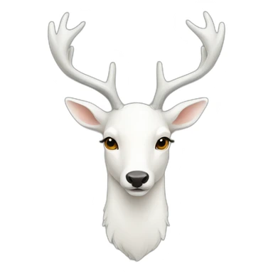 white deer see the mirror sticker