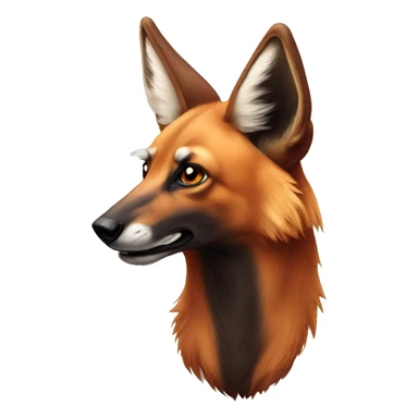 Maned wolf sticker